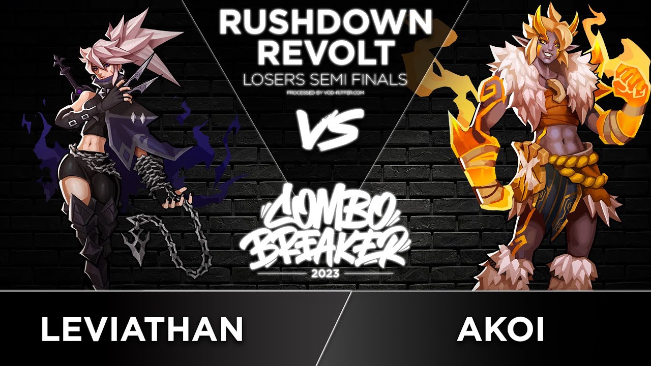 Левиафан (Рейна) против Акои (Урда) - Полуфинал турнира Rushdown Revolt - COMBO BREAKER 2023
