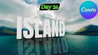 Create 3D Text With A Reflection Effect in Canva within 5 mins ( Canva Tutorial ) 3d Text Canva.