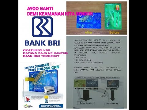 GANTI ATM BRI BERCHIP DAN BERLOGO GPN ANTI SKIMMING