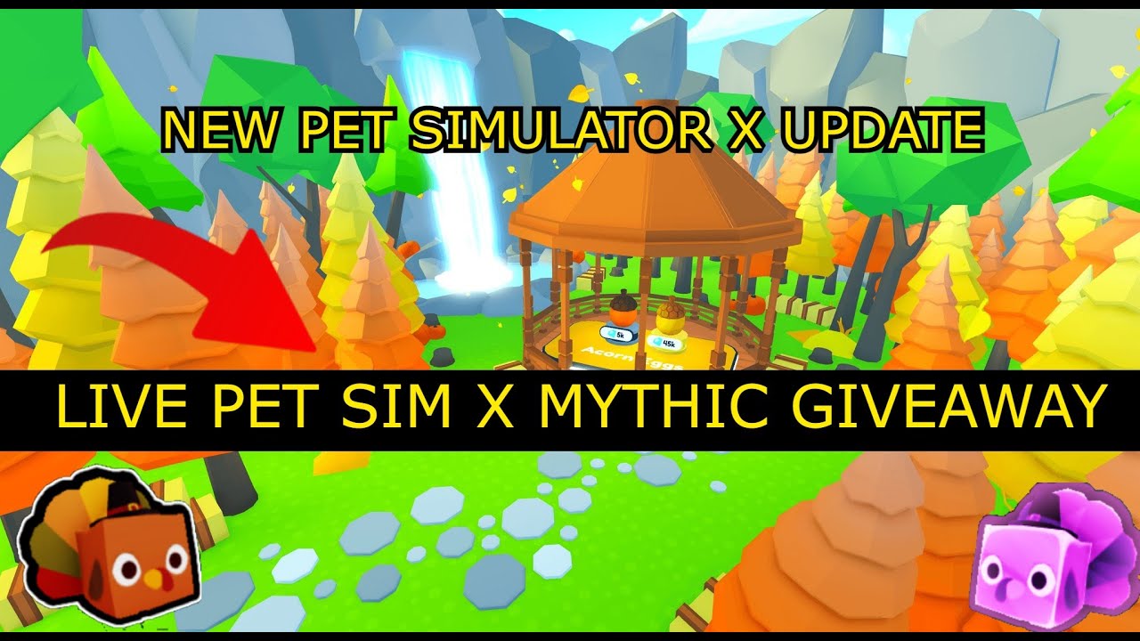 Pet Simulator X Giveaways! 🦃🍂🦃/Roblox/New update soon!/join in/mythic