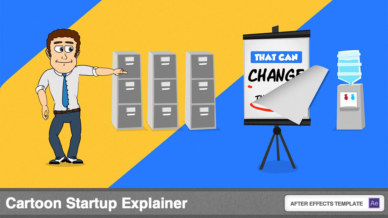 Cartoon Startup Explainer (After Effects Template) - YouTube