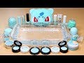 "MINT SLIME" Mixing "MINT" Makeup,Clay,slime,glitter Into Clear Slime! "MINTSLIME"
