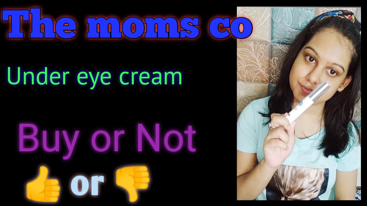 The moms co. natural Vita rich under  eye cream review||How to use under eye cream||