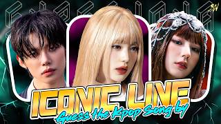 GUESS THE K-POP SONG BY IT'S ICONIC LINE 🔥🎮 [KPOP GAME]