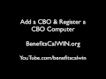 County worker  add cbo and register a cbo computer