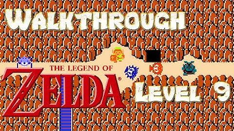 The Legend of Zelda (NES) Gameplay & Walkthrough of Level 9 Dungeon - Death Mountain & Ganon’s Lair