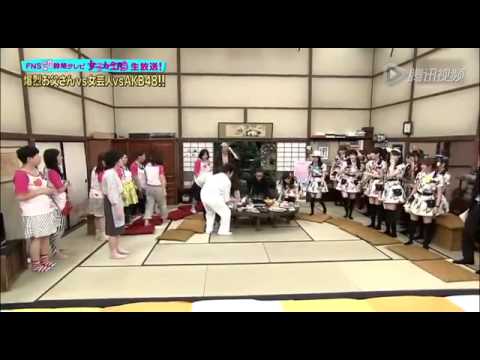 日本综艺"爆裂老爸" AKB48渡边麻友被狂虐