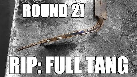 Testing full tang VS welded handle strength addendum (viewer requests)