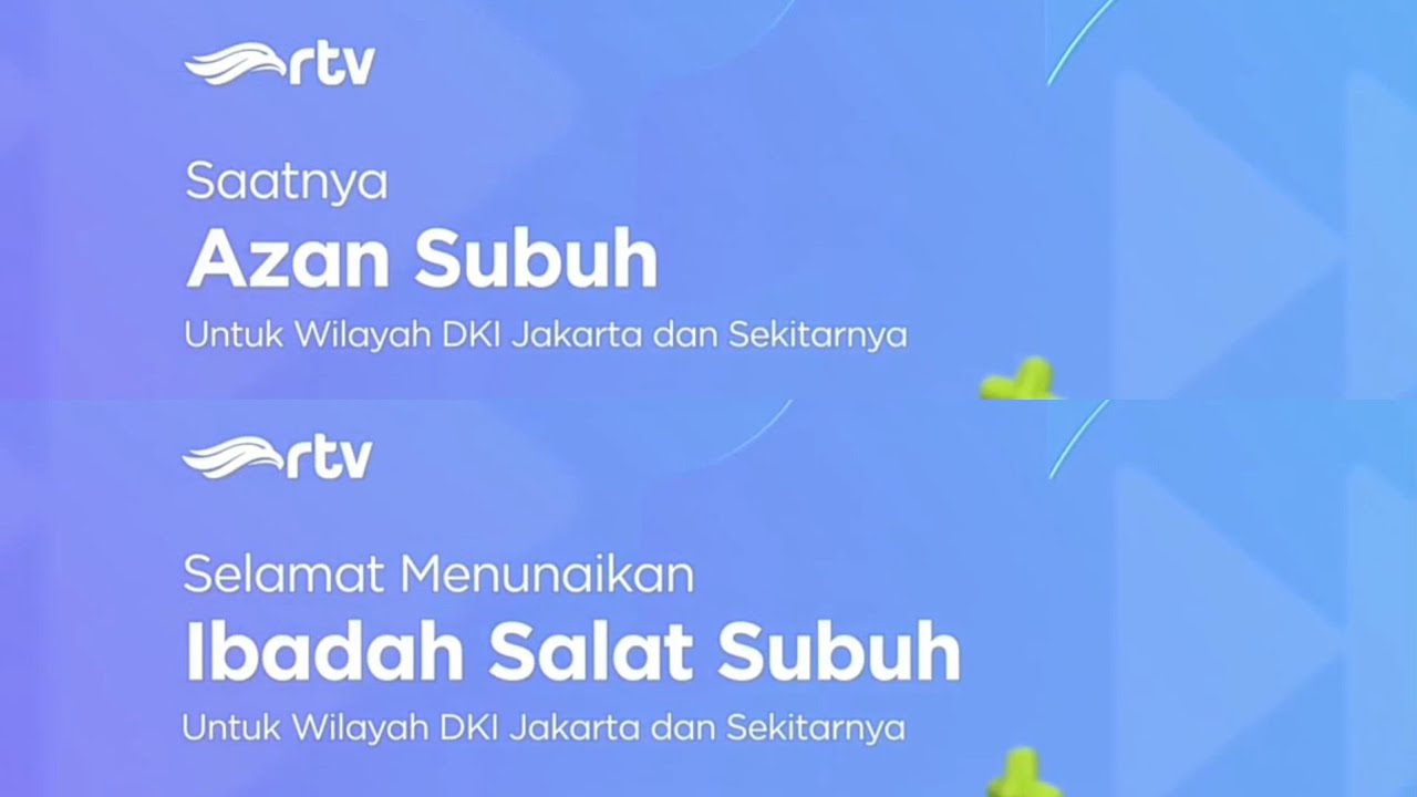 Bumper Card Adzan Subuh RTV (New Look 2024) - YouTube