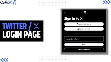Recreate Twitter Login Page with HTML, CSS, and Bootstrap | Tutorial