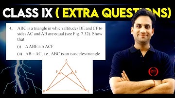 ABC is a triangle in which altitudes BE and CF to sides AC and AB are equal (see Fig. 7.32). Show