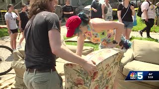 Burlington residents hunt for hidden treasures during annual Spring Move Out project