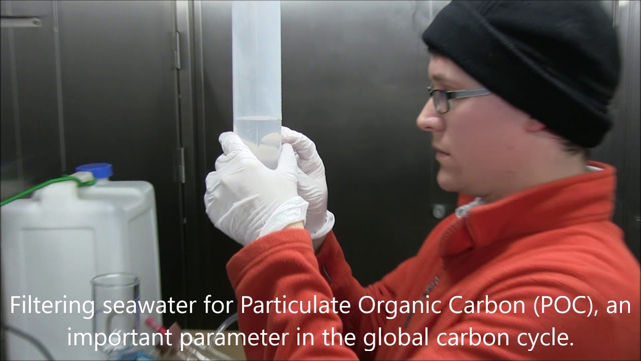 Poc Filter Example Filtering seawater for POC (Particulate Organic Carbon) - YouTube
