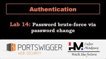 Authentication 14 | Password brute-force via password change