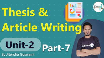 11:00 AM Thesis and Artical Research Aptitude for ugc net in hindi | Research Aptitude Full