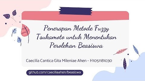 [Logika Samar] Penerapan Metode Fuzzy Tsukamoto untuk Menentukan Perolehan Beasiswa pada PHP