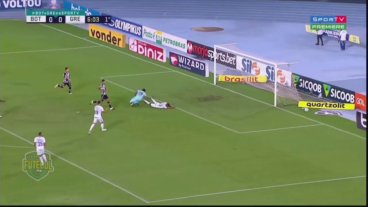 GOLEADS DO GREMIO 5 × BOTAFOGO 2