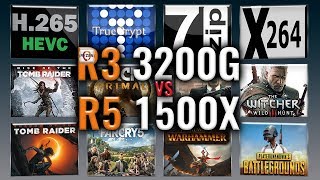 Ryzen 3 3200G Vs Ryzen 5 1500X Benchmarks Test Review Comparison Gaming 13 Tests