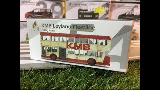 unboxing Tiny Diecast modelo Hong Kong coche - KMB Leyland Feetline 02667 es