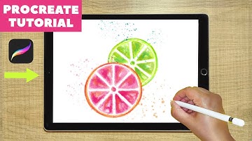 Painting Watercolor Lemons in Procreate | Painting Tutorial | Digital Drawing