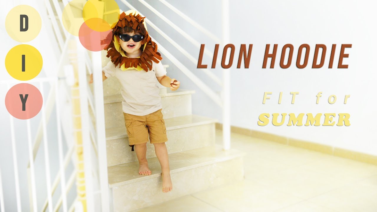 Lion costume - Easy DIY hoodie