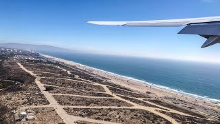 Lufthansa 457 LAX-FRA takeoff Los Angeles Frankfurt Germany Boeing 747-8 D-ABYG