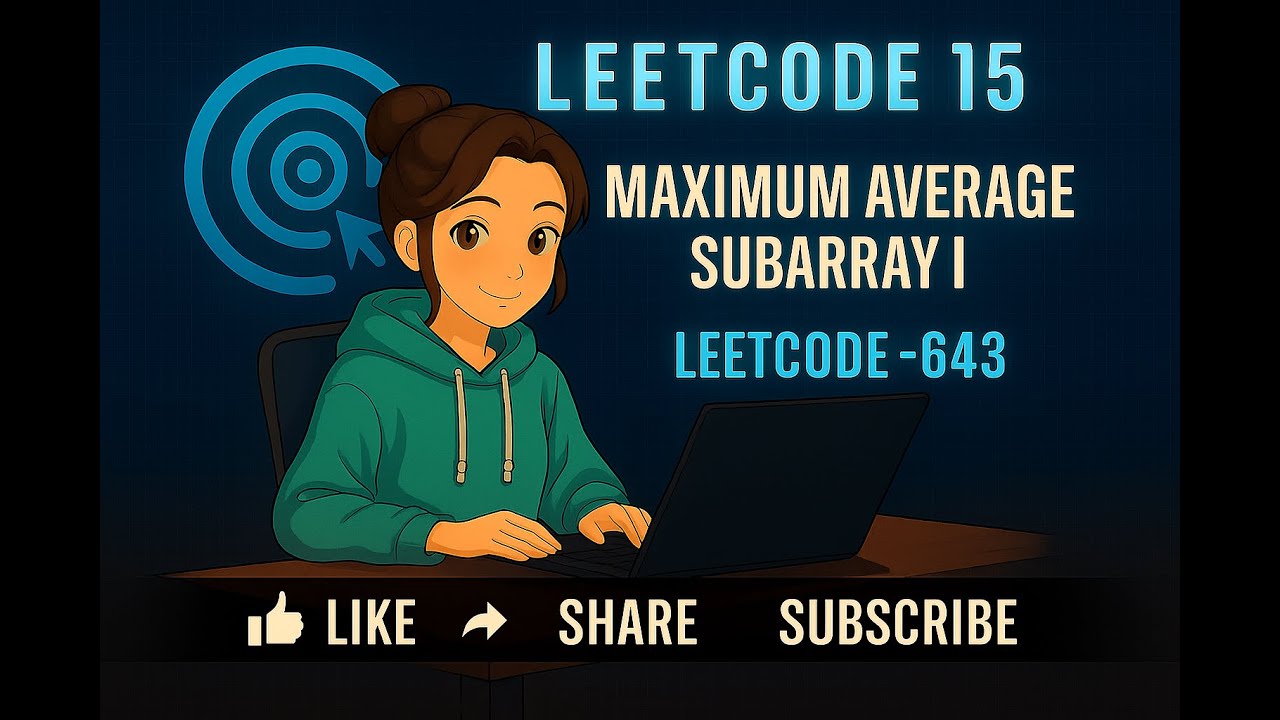 LeetCode 75 | Maximum Average Subarray I | leetcode -643 - YouTube