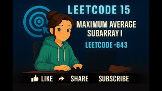 LeetCode 75 | Maximum Average Subarray I | leetcode -643