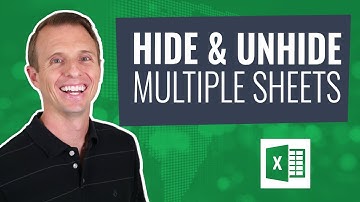 Hide And Unhide Multiple Sheets In Excel: Working with Macros