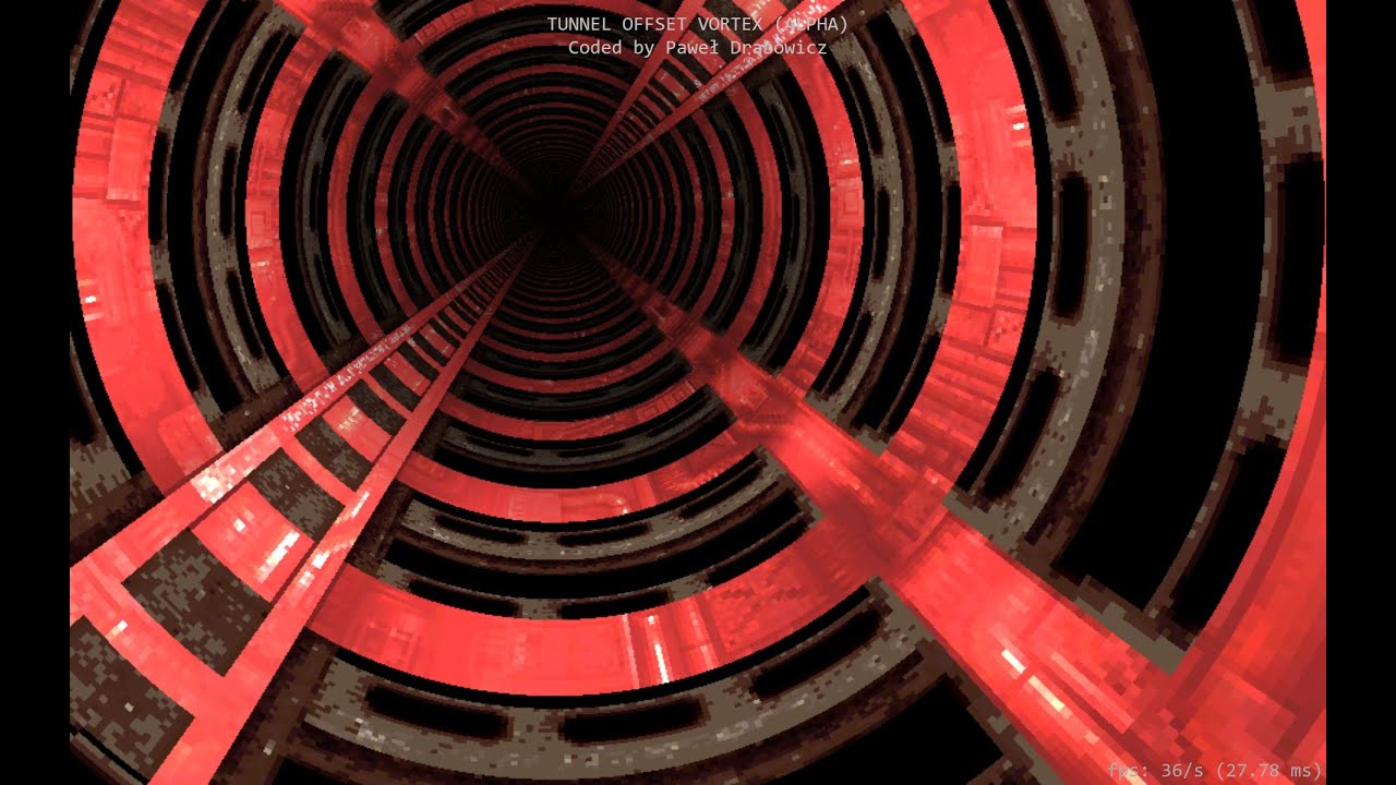 Tunnel Offset Vortex (Alpha Channel) - JavaScript © Paweł Drabowicz ...