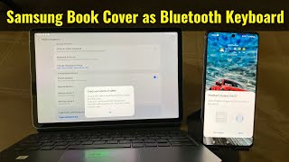 Samsung Tab S7 Book Cover Keyboard Special Feature - How to Use as Bluetooth Keyboard For Smartphone screenshot 5