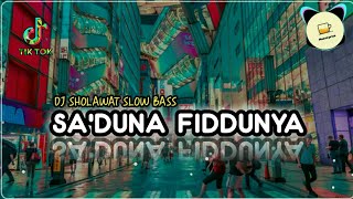 DJ SA'DUNA FIDDUNYA slow bass remix ( Lirik & Terjemahan ) VOC NASWA viral TIKTOK