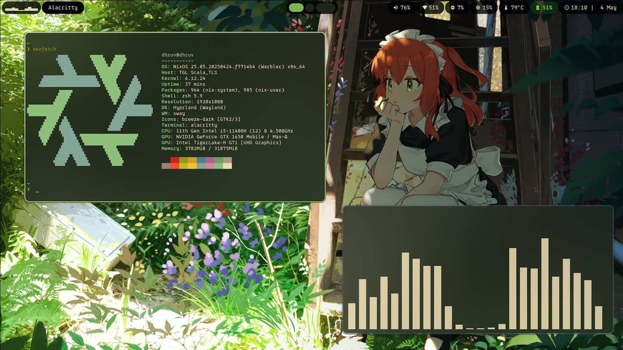 My nixos touch grass and kita rice