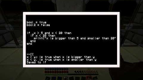 Computercraft - From noob to pro [4a] - If-Statements