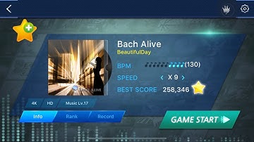 O2jam [mobile] : Bach Alive : 4 Key, Hard, Speed 9 : All combo