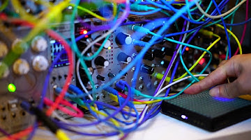 ROLI Lightpad Block M & Mutable Plaits & Max/MSP