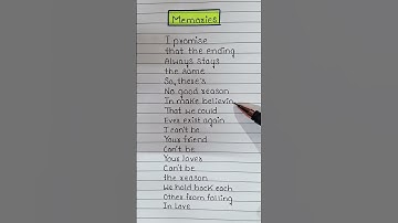 Thumbnail of Memories (Lyrics) ~ Conan Gray ❤️‍🩹#lyrics #song