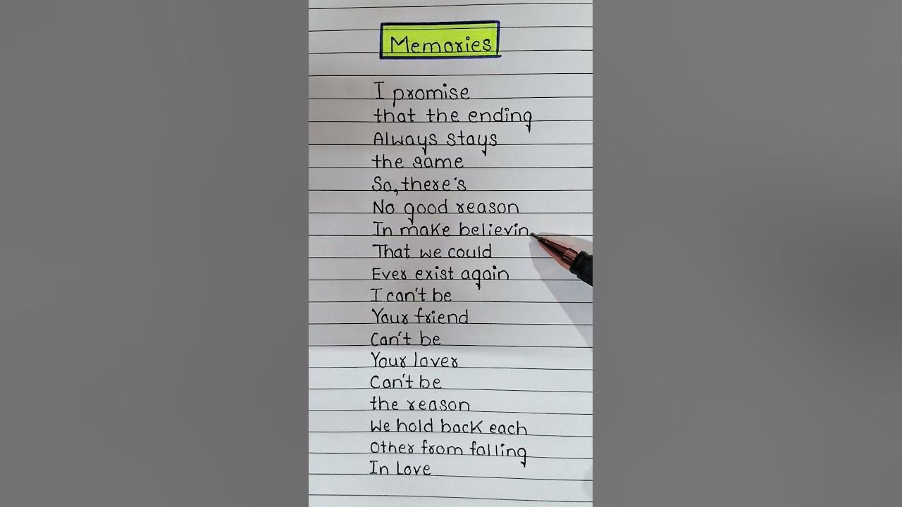 Memories (Lyrics) ~ Conan Gray ❤️‍🩹#lyrics #song