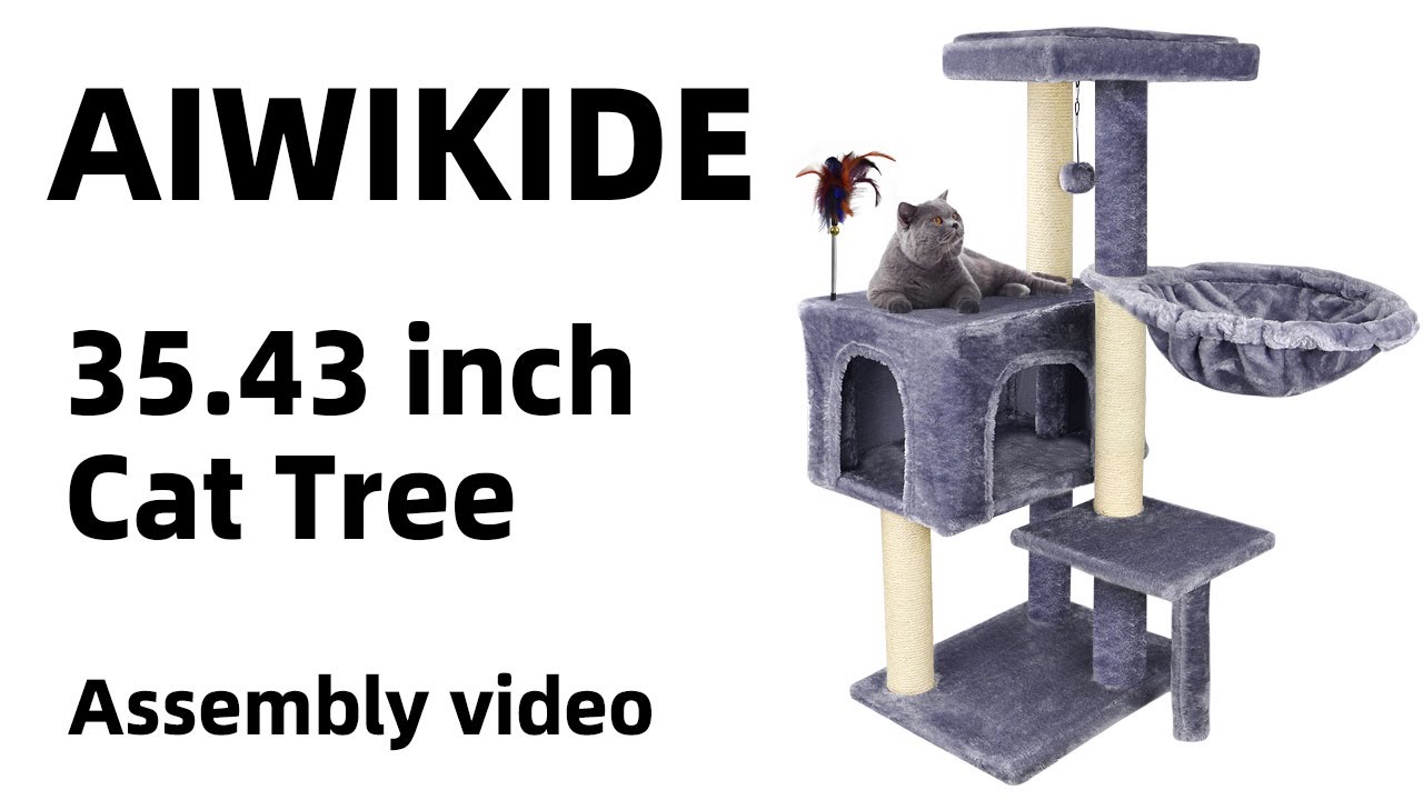 AIWIKIDE 002G Cat Tree Assembly Video - YouTube