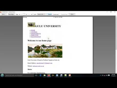 Lesson 7. Headers, footers and printing pages