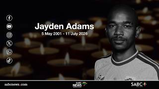 Funeral service for Bafana Bafana and Mamelodi Sundowns midfielder Jayden Adams