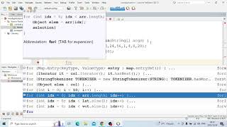Java code in finding minimum element in the array