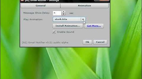 How to install [b²] Gmail Notifier animations?