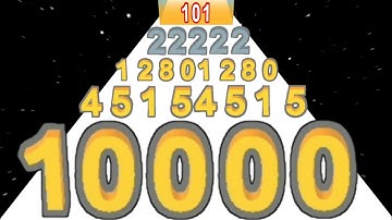 Number Running vs Join Number Run 3D - (Maths Game) Level Up, 10000 Number