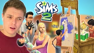 Can a family survive on a child's income in The Sims 2?