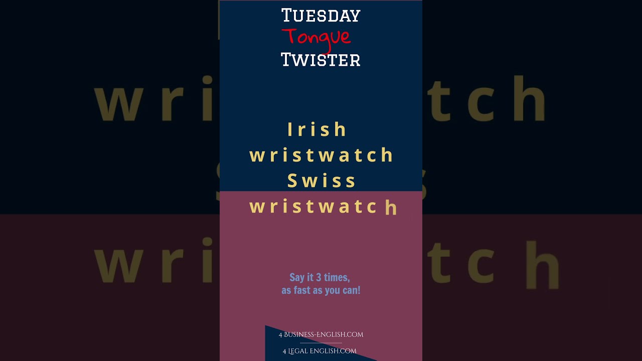 Tongue Twister Irish Wristwatch YouTube Tongue Twister Irish Wristwatch YouTube