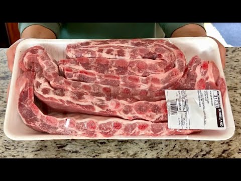 Costco Pork Side Ribs / Pork Side Ribs / Spare Ribs Recipe / ASMR cooking