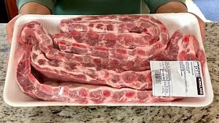 Costco Pork Side Ribs / Costco2024 / Pork Side Ribs / Costco Meat Recipes / ASMR cooking