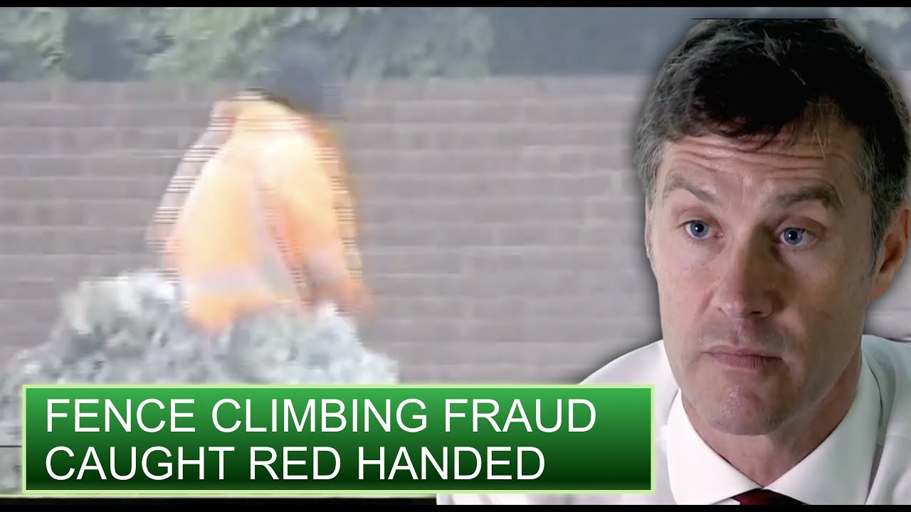 Insurance Fraudster Caught Fence Climbing on Camera | Claimed and Shamed