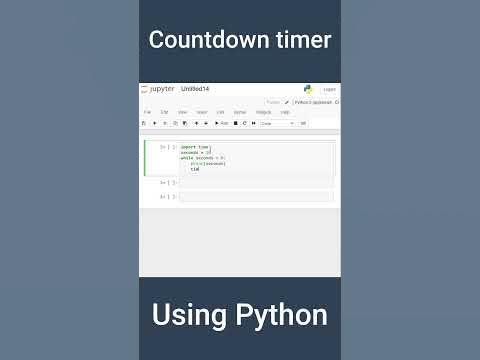 Countdown timer in python | Python - YouTube